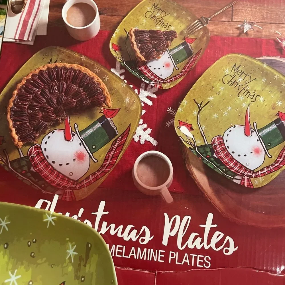 Snowman Christmas Plates Melamine Ceramic Wind Up Vintage Snowman Pier 1 Wine